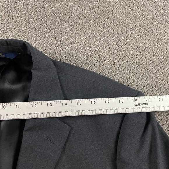 Brooks Brothers 346 Stretch Suit Men's 45R Pants 38x33 Measures 38x30 Gray - Picture 6 of 16